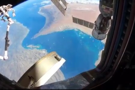 خلیج همیشه فارس از ایستگاه فضایی بین‌المللی